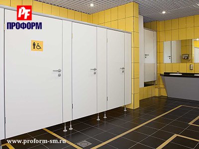 Yonga levhadan yapılan WC kabinler sistemi PF 25M standart №3