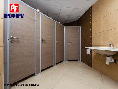 Yonga levhadan yapılan WC kabinler sistemi PF 25M standart №5